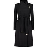 Coats Ted Baker Rose Wool Wrap Coat - Black