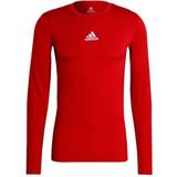 adidas Techfit Compression Long Sleeve T-shirt Men - Red