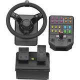 Wireless Wheel & Pedal Sets Logitech G Saitek Farm Sim Controller - Black