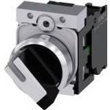 Siemens 3SU1150-2BF60-1BA0 Rotary switch Front ring (steel) Glossy Black, White 1 x 90 ° 1 pc(s)