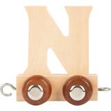 Small Foot Toy Trains Small Foot Childrens Personalised Wooden Alphabet Letter Train A-Z Name Set All Letters Available (Letter N)