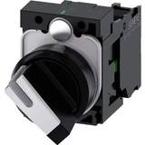 Siemens 3SU1100-2BF60-1BA0 Knob Front ring (PVC) Black, White 1 x 90 ° 1 pc(s)