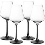 Black Wine Glasses Villeroy & Boch Manufacture Rock Red Wine Glass 47cl 4pcs