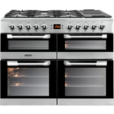 Leisure Dual Fuel Ovens Gas Cookers Leisure Cuisinemaster CS100F520X 100cm Dual Fuel Silver, Stainless Steel