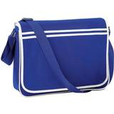 Velcro Bags BagBase Retro Messenger Bag - Bright Royal/White