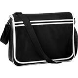 Velcro Bags BagBase Retro Messenger Bag - Black/White