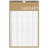 Beige Calendars Design Letters Monthly Planner