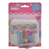Simba Doll Accessories Dolls & Doll Houses Simba 105561906 Baby Set of 5 Cute Realistic Nappies Suitable for Dolls 38-43 cm for Ages 3 and up, Multicoloured