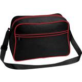 BagBase Retro Shoulder Bag 2-pack - Black/Classic Red