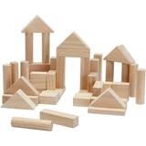 Plantoys Building Games Plantoys 40 Wooden block, Nature (5512)