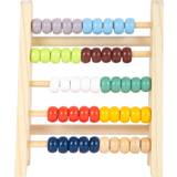 Small Foot Classic Toys Small Foot 11168 Abacus "Educate" made of wood, with 5 rows of 10 beads each, for adding and subtracting, from 6 years on