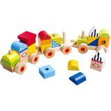 Tooky Toy Andreu Toys 921 TKB383 Craft Trikes EA Wooden Stacking Train (EXP) Multi-Colour, 38 x 7.5 x 9.5 cm