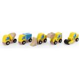 Wooden Toys Cars New Classic Toys 11947 Construction Vehicles Pack of 5