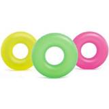 Plastic Swim Ring Intex Neon Frost Tubes 3 Colors Asst