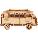 Wooden Toys Buses Wooden City Maquette en bois retro ride 1 Volkswagen Transporter T1
