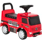 Ride-On Cars Homcom 3-in-1 Ride On Car Kids Mercedes Truck Red