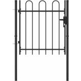 VidaXL Gates vidaXL Fence Gate Single Door with Arched Top 100x150cm