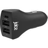 Car chargers - USB-PD (USB power delivery) Batteries & Chargers Juice 18W 3-Port Car Charger with Power Delivery