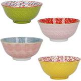 Pink Serving Bowls KitchenCraft Brights Patterned Serving Bowl 15cm 4pcs