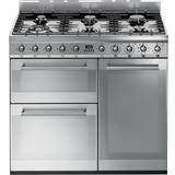 Smeg Dual Fuel Ovens Cookers Smeg SY93 Stainless Steel