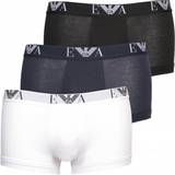 Emporio Armani Men's Underwear Emporio Armani Eagle Logo Boxer Trunks 3-pack - Black/White/Navy