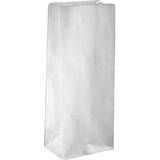 Paper Bag, size 9x6,5x22,5 cm, 46 g, white, 100 pc/ 1 pack
