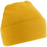 Gold - Men Beanies Beechfield Soft Feel Knitted Winter Hat - Gold