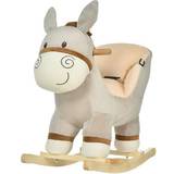 Wooden Toys Rocking Horses Homcom Donkey Rocking Horse