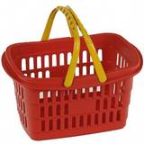 Plastic Shop Toys Klein Theo 9392 shopping basket I Robust basket made of high-quality plastic I Practical, child-friendly handle I Dimensions: 27 cm x 18 cm x 13.5 cm I Toys for children aged 2 and over