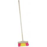 Klein Theo 6608 Pure Fresh wooden broom I Children's broom with sturdy wooden handle I Robust plastic bristles I Dimensions: 18 cm x 5 cm x 70 cm I Toys for children aged 3 and over