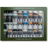 Vallejo 70102- Folkstone Special Acrylic Paint Box Set Assorted Colours x 16 Model Miniatures