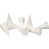 Cone, H: 11 cm, D: 5,5 cm, white, 50 pc/ 1 pack