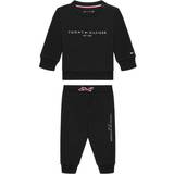 0-1M Children's Clothing Tommy Hilfiger Baby Essential Logo Sweatshirt & Joggers Set - Black (KN0KN01357)