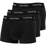 Men Underwear Calvin Klein Cotton Stretch Low Rise Trunks 3-pack - Black