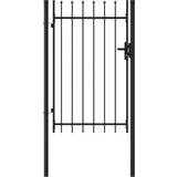 Gates vidaXL Fence Gate Single Door with Spike Top 100x200cm