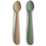 Children's Cutlery Mushie Silicone Feeding Spoons 2-pack
