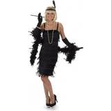 Partychimp Karnival 81025 1920's Black Flapper Dress Costume, Women, Small