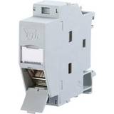 Metz Connect 130B117003-E Network outlet DIN rail CAT 6A Grey-white (RAL 7035)