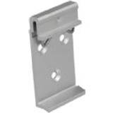 Grey Travel Adapters DeLock Aluminium mounting clip for top-hat rail