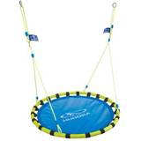 Metal Playground Hudora Unisex Adult Nest Swing -Multicolour (Blue/Yellow) 120 mm