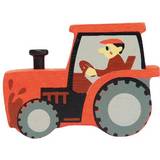 Wooden Toys Tractors Wooden Farmyard Animal Tractor