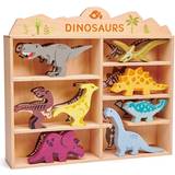 Dinosaur Wooden Figures Wooden Dinosaur Animal Shelf