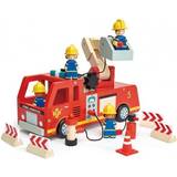 Wooden Toys Emergency Vehicles Fire Engine, Tender Leaf Toys Cars, Planes & Trains