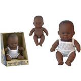 Baby Dolls Dolls & Doll Houses Miniland 31123 Baby Doll African Small boy 21 cm 31123, Multi-Color