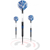 RED DRAGON Gerwyn Price Blue Ice SE 24 gram Tungsten Professional Darts Set with Flights and Nitrotech Shafts (Stems)