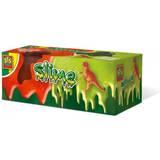 SES Creative 15005 Slime-T-rex 2x120gr, Red and Green