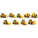 Jamara 405168 Construction Vehicle Set 9 in 2-9 Different Models with 2 Chassis, Multi-Tool with Slip Coupling, Easy to disassemble and Assemble, Promotes fine Motor Skills and Creativity, Yellow