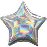 Amscan Anagram 3927001 Silver Iridescent Foil Star Balloon 18 Inch