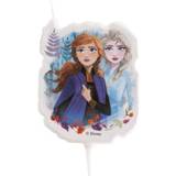 Dekora Elsa and Anna Disney Frozen 2D Birthday Candle, Blue (346227)