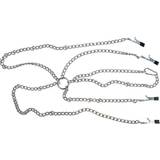 Fetish Collection Metal Chain Harness with Nipple and Labia Clamps